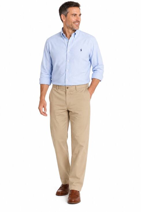 Polo by Ralph Lauren Other - Polo Ralph Lauren Chino Pants Mens 44x34 Stretch Classic Fit Khaki Tan